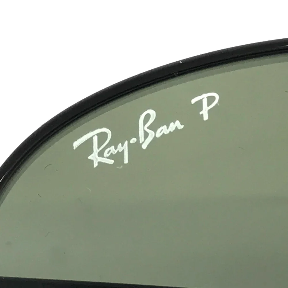 Ray-Ban Sunglasses RB3593 002/9A Black Aviators w/ Green Polarized Lenses 58 mm